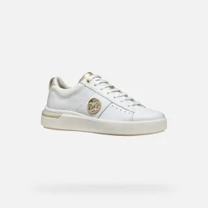White women's sneakers Geox Dalyla - Women's
