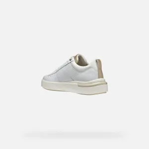 White women's sneakers Geox Dalyla - Women's