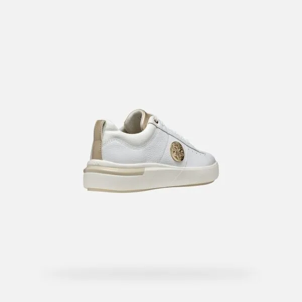 White women's sneakers Geox Dalyla - Women's