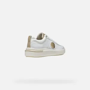 White women's sneakers Geox Dalyla - Women's