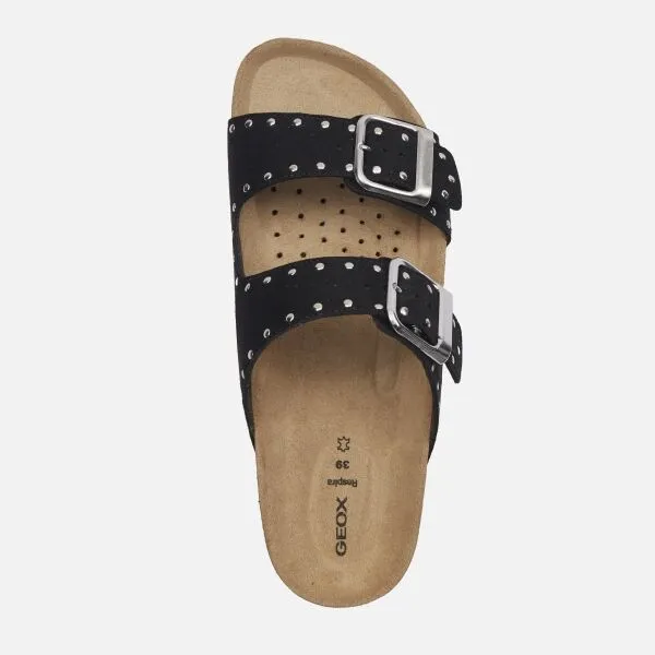 Black women's slippers Geox Brionia R - Women's