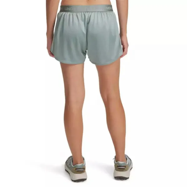 Dámske tréningové kraťasy UNDER ARMOUR Tech Play Up Shine Shorts-GRN