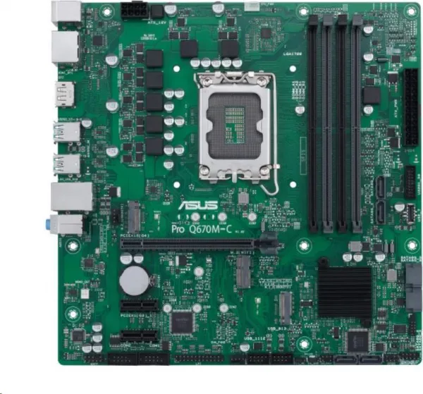 ASUS MB Sc LGA1700 PRO Q670M-C-CSM, Intel Q670, 4xDDR5, 2xDP, 1xHDMI, mATX
