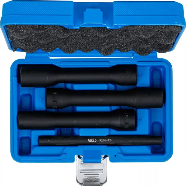 BGS Technics BGS technic 5264 – Sada hlbokých nadstavcov so špirálovým profilom 1/2", 4-dielna