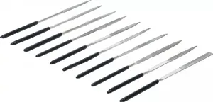 BGS Technics Sada diamantových pilníkov  rovné  140 x 3 mm  10-dielna BGS1920