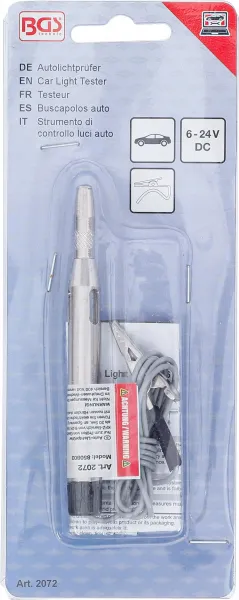 BGS Technics Skúšačka osvetlenia automobilu, 6 - 24 V, BGS 2072