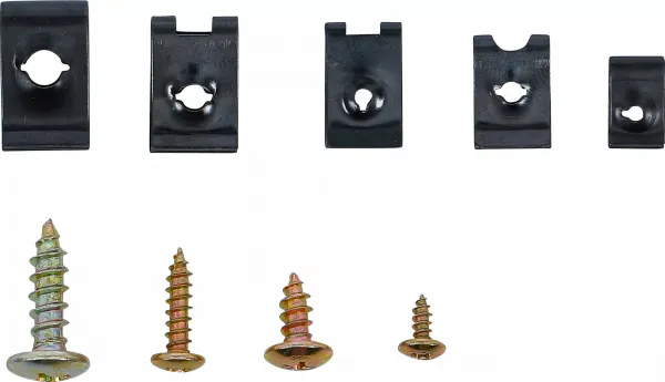 BGS Technics BGS 8114  Spony a skrutky krytu motorov a podvozku automobilov  170 dielov
