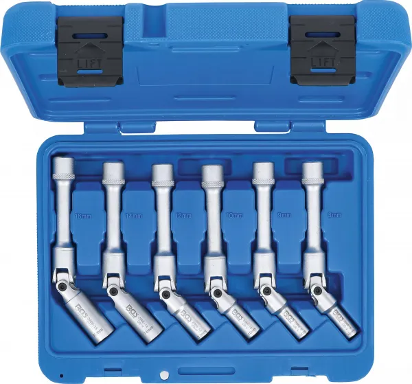 BGS Technics BGS technic 2986 – Sada kĺbových hlavíc na žhaviace sviečky 3/8", 6-dielna