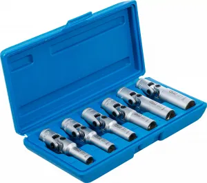 BGS Technics BGS technic 2990 – Sada kĺbových hlavíc na žhaviace sviečky 3/8", 6-dielna