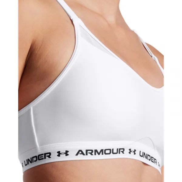 Dámska tréningová športová podprsenka UNDER ARMOUR UA Crossback Low Bra-WHT