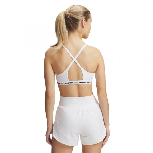 Dámska tréningová športová podprsenka UNDER ARMOUR UA Crossback Low Bra-WHT