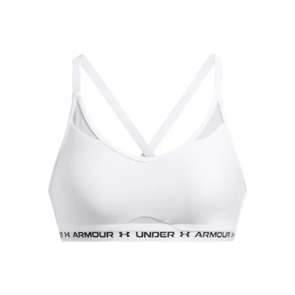 Dámska tréningová športová podprsenka UNDER ARMOUR UA Crossback Low Bra-WHT
