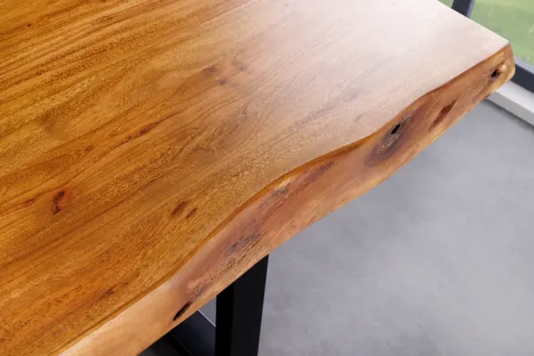 Jedálenský stôl ATHAMÁS akácia 5 cm Dekorhome
