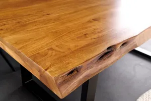 Jedálenský stôl ATHAMÁS akácia 5 cm Dekorhome