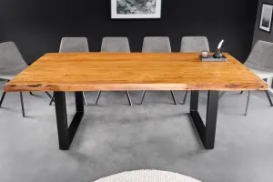 Jedálenský stôl ATHAMÁS akácia 5 cm Dekorhome