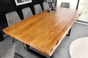 Jedálenský stôl ATHAMÁS akácia 5 cm Dekorhome