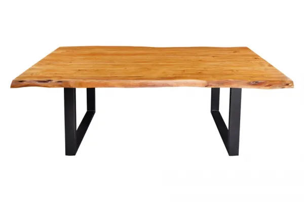 Jedálenský stôl ATHAMÁS akácia 5 cm Dekorhome