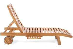 Drevené záhradné ležadlo LUX akácie
