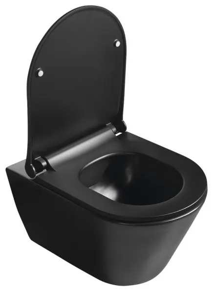 SAPHO - WC sedátko, SLIM, Soft Close, čierna mat 100787-110
