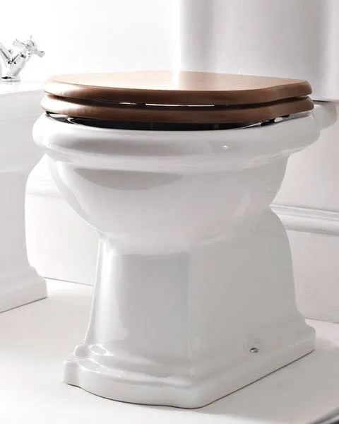 KERASAN - RETRO WC sedátko Soft Close, orech/bronz 108640