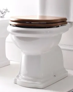 KERASAN - RETRO WC sedátko Soft Close, orech/bronz 108640
