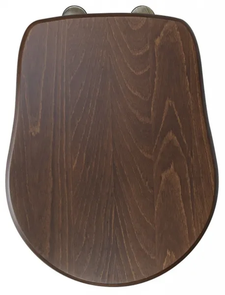 KERASAN - RETRO WC sedátko Soft Close, orech/bronz 108640