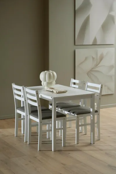 Actona Jedálenský set Alicante sivý/biely