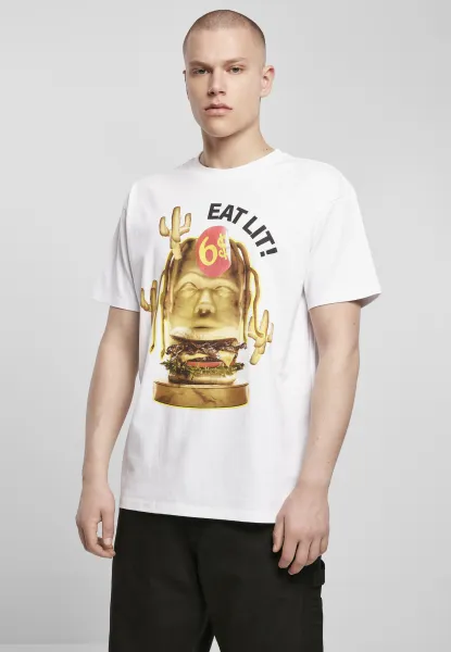 Eat Lit Oversize Tee White