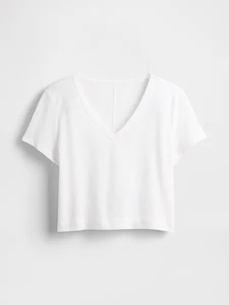 GAP Linen crop t-shirt - Women's