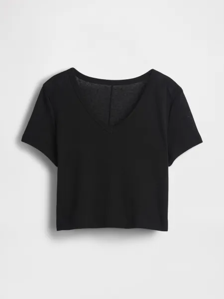 GAP Linen crop t-shirt - Women's