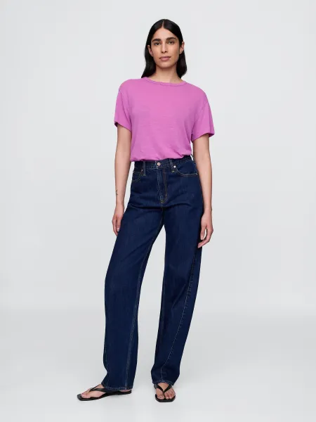 GAP Linen crop t-shirt - Women's