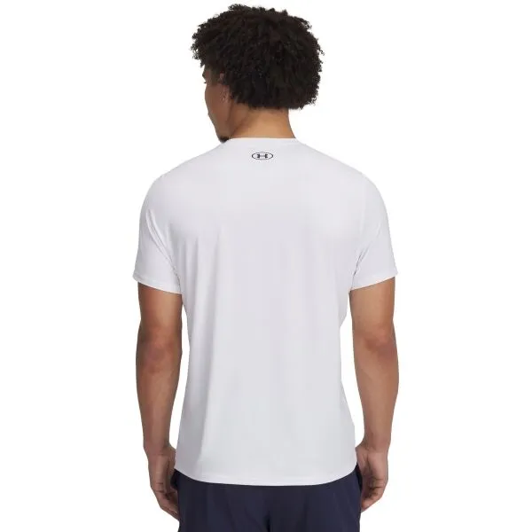 Under Armour HEATGEAR FITTED Pánske tričko, biela, veľkosť