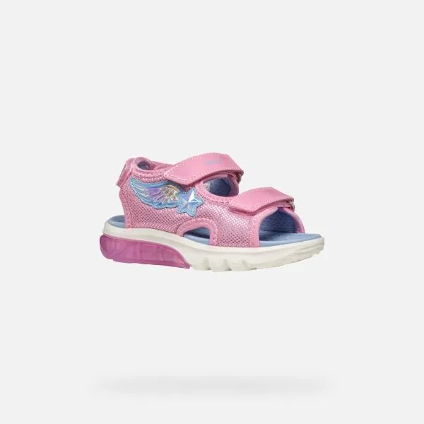 Pink Girls' Sandals Geox Ciberdron - Girls