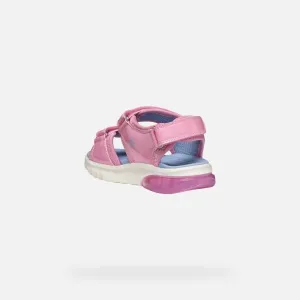 Pink Girls' Sandals Geox Ciberdron - Girls