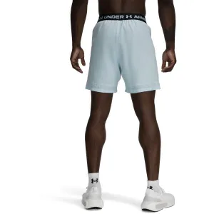 Under Armour VANISH WOVEN 6IN Pánske krátke nohavice, svetlomodrá, veľkosť