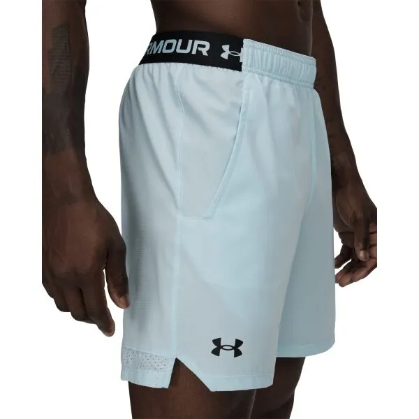 Under Armour VANISH WOVEN 6IN Pánske krátke nohavice, svetlomodrá, veľkosť