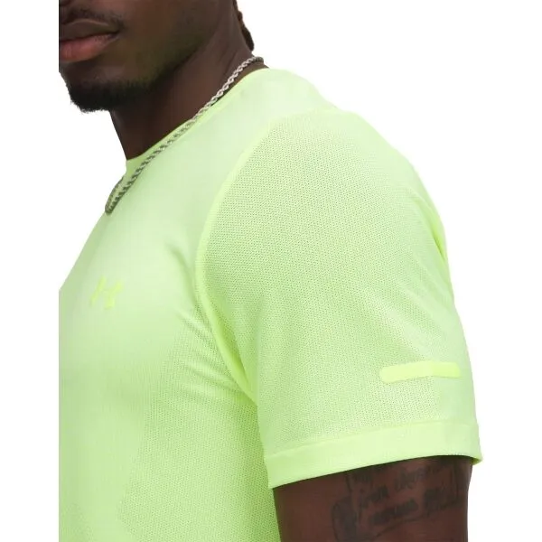 Under Armour SEAMLESS STRIDE Pánske tričko, reflexný neón, veľkosť L