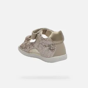 Beige Girls Sandals Geox Macchia - Girls