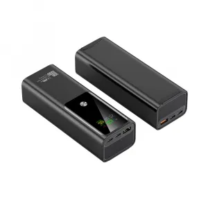 Kompaktná powerbanka na rýchle nabíjanie notebookov, 100W, 20 000 mAh, čierna