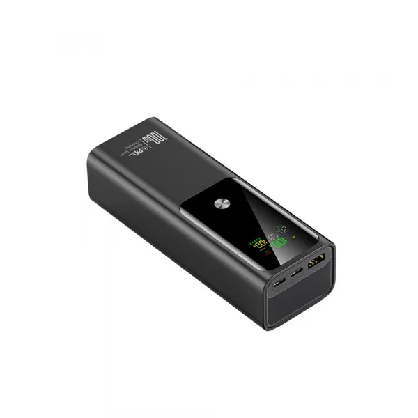 Kompaktná powerbanka na rýchle nabíjanie notebookov, 100W, 20 000 mAh, čierna