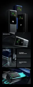 Kompaktná powerbanka na rýchle nabíjanie notebookov, 100W, 20 000 mAh, čierna