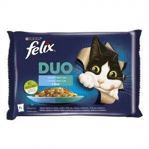 FELIX kapsičky Fantastic DUO treska/losos/sleď/pstruh 4 x 85 g