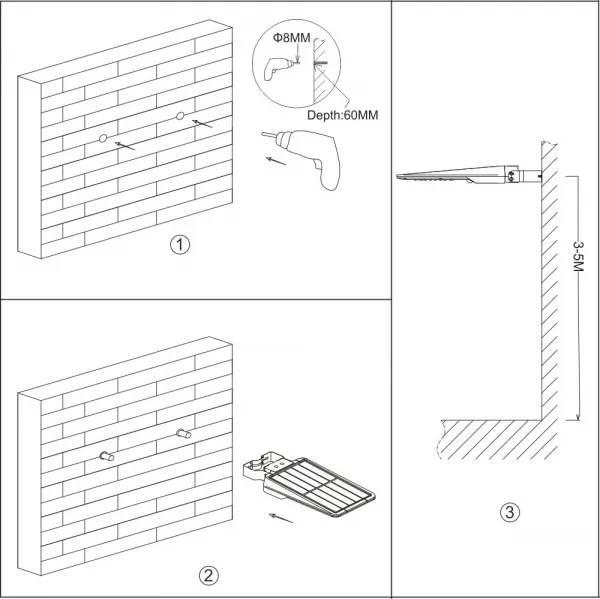 LED pouličné solárne svietidlo so senzorom 1600lm