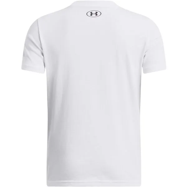 Under Armour SPORTSTYLE Chlapčenské tričko, biela, veľkosť