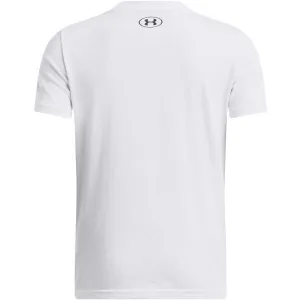 Under Armour SPORTSTYLE Chlapčenské tričko, biela, veľkosť