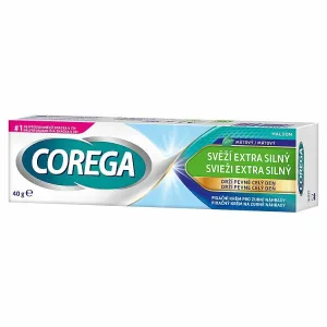 Corega Svieži extra silný fixačný krém na zubné náhrady mätový 40 g 1bal