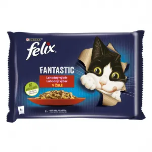 FELIX kapsičky Fantastic králik/jahňa v želé 4 x 85 g