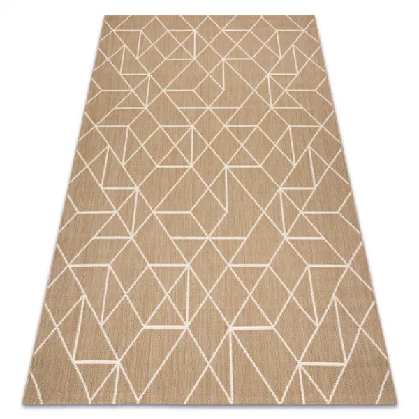 Koberec SIZAL FLAT 48959265 geometrický naturálny / béžový