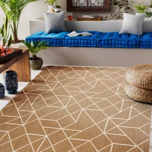 Koberec SIZAL FLAT 48959265 geometrický naturálny / béžový