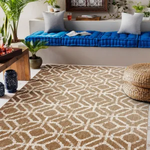 Koberec SIZAL FLAT 48957265 geometrický ROMBY naturálny / béžový